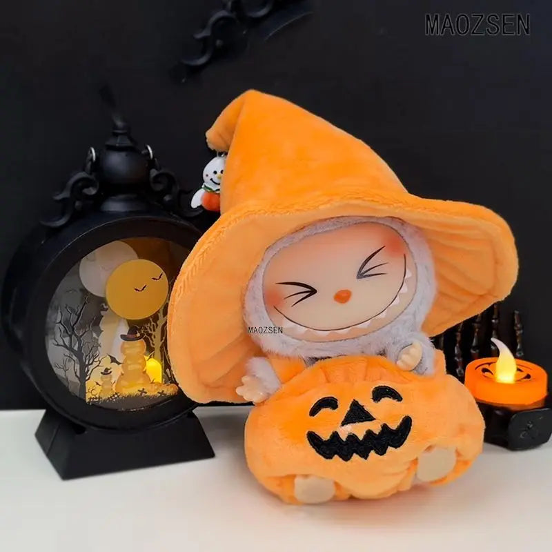 Festive Bell Cloak for 1St and 2Nd Gen Labubu Dolls Charming Accessories Gift