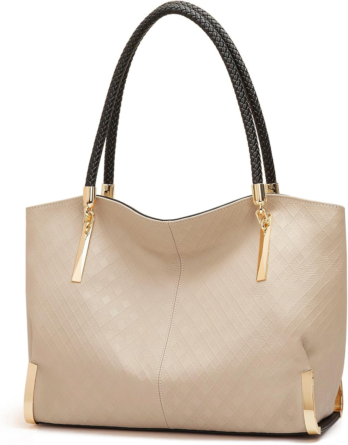 Large Capacity Tote Designer Handbags for Women, Genuine Leather Ladies Top-Handle Bags Fashion Shoulder Bags Purses