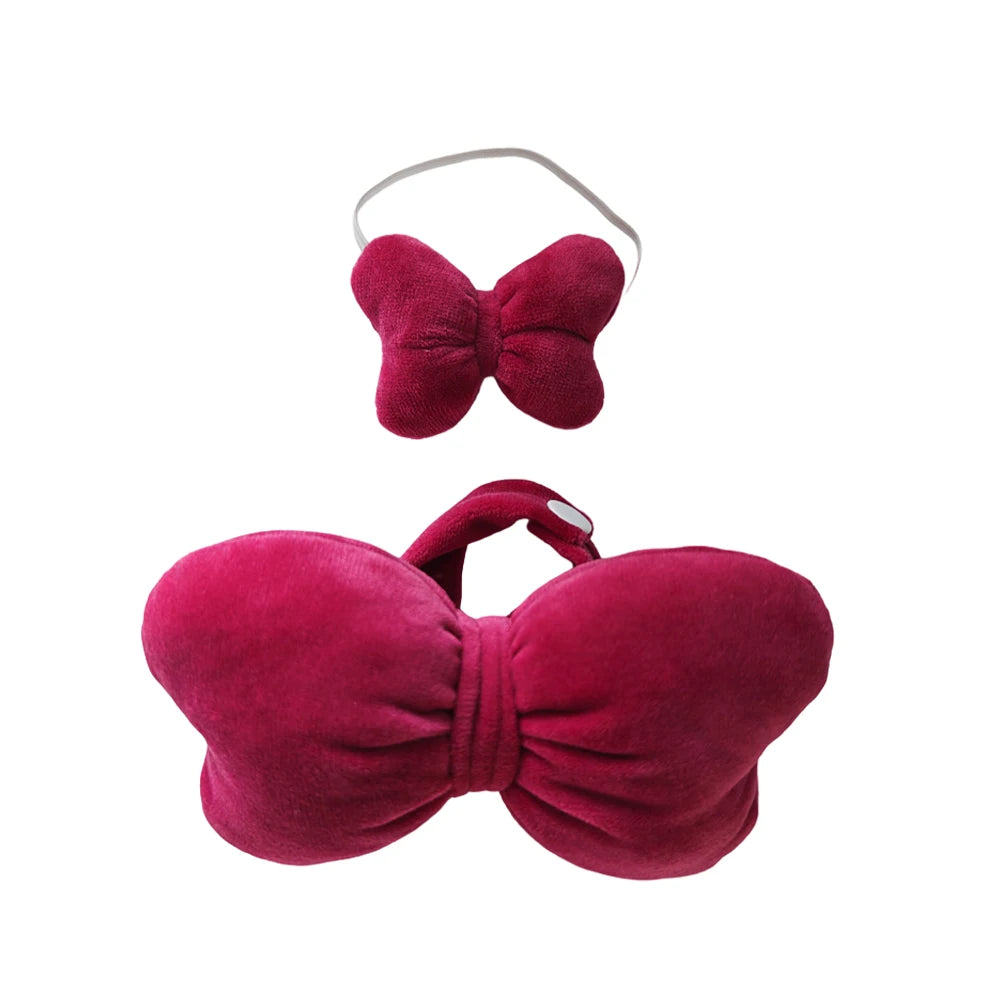 For Labubu Clothes Doll Bow Decor Plush Doll Clothes Replacement Bow Outfit for Labubu Sit Party Clothes Set for Pop Mart Dolls